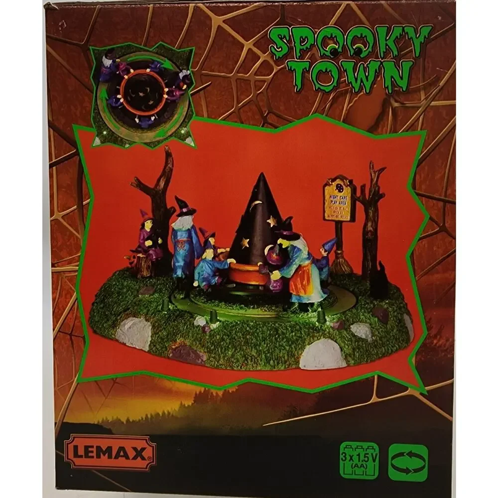 Rare Lemax Spooky Town 2014 Playtime Night Care Play Area #44733 NIB